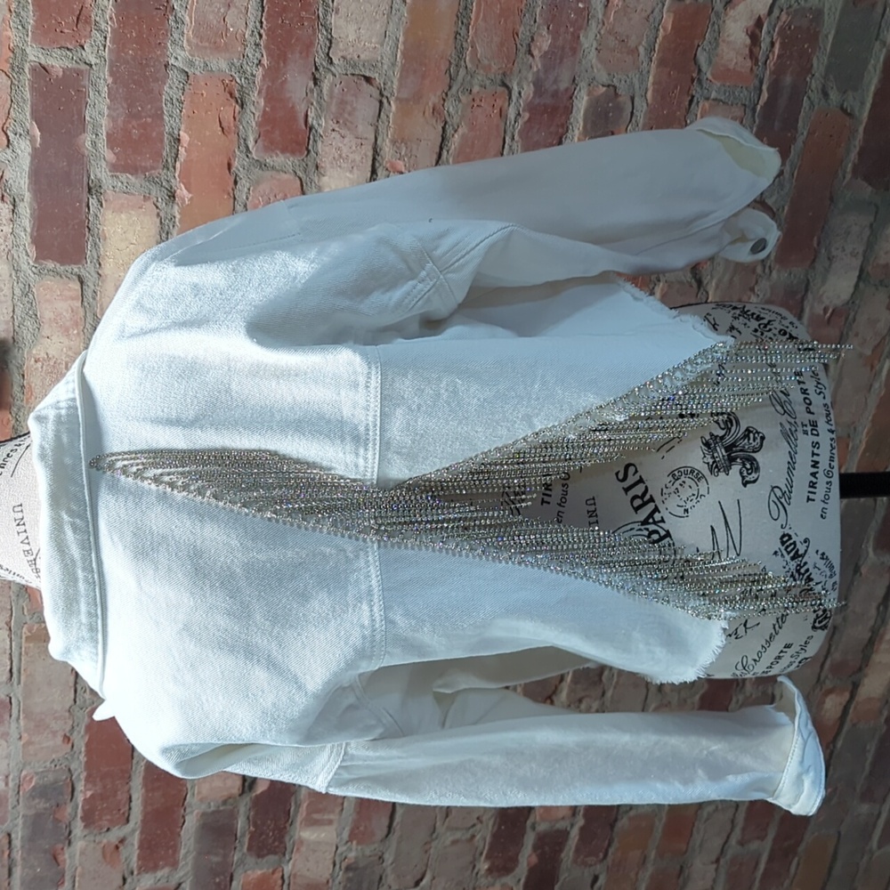 Rhinestone jean jacket